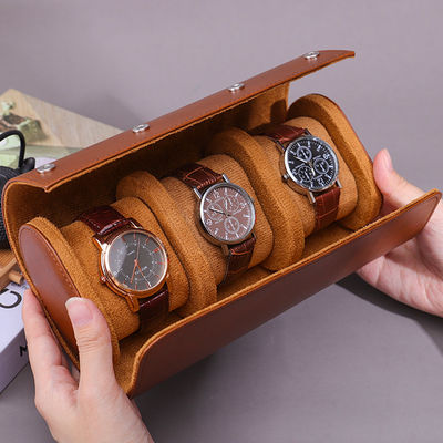 Nhiều tế bào Noble PU Da Watch Cảnh lưu trữ hộp đóng gói với lớp lót nhung