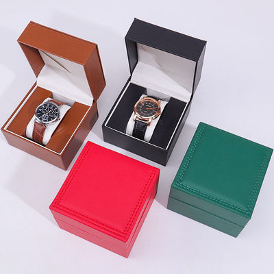 Hộp lưu trữ đồng hồ da PU cao cấp với nội thất gỗ cho bao bì sang trọng