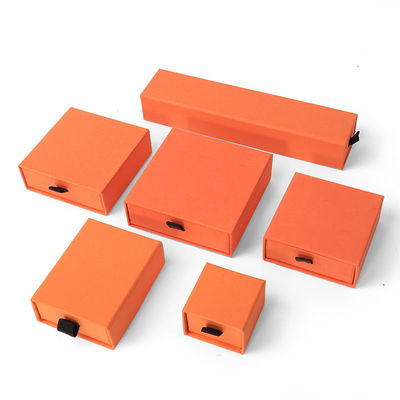Hộp đồ trang sức hình chữ nhật Hộp đồ trang sức màu cam