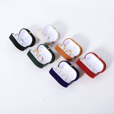 Bao bì hộp nhẫn nhung tùy chỉnh cho trang sức cưới và đính hôn